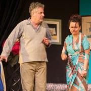 Fotografia di scena dello spettacolo teatrale Ti prego salvami al Teatro Caboto Kolbe a Milano | Alessandro Tintori