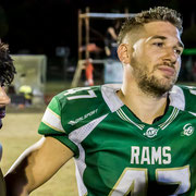 Fotografia sportiva di football americano Cavaliers Castelfranco Veneto vs Rams Milano | Alessandro Tintori