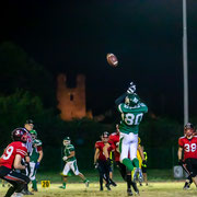 Fotografia sportiva di football americano Cavaliers Castelfranco Veneto vs Rams Milano | Alessandro Tintori