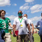 Fotografia sportiva di football americano Wolverines Piacenza vs Rams Milano | Alessandro Tintori
