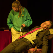 Fotografia di scena dello spettacolo teatrale "Il caso Lancaster" | Alessandro Tintori