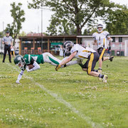 Fotografia sportiva di football americano Rams Milano - Honey Badgers Formigine | Alessandro Tintori