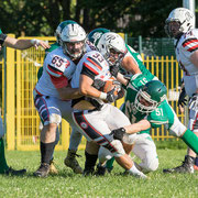 Fotografia sportiva di football americano Rams Milano - Rebels Lugano | Alessandro Tintori