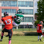 Fotografia sportiva di football americano Wolverines Piacenza vs Rams Milano | Alessandro Tintori
