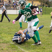 Fotografia sportiva di football americano Blitz Ciriè vs Rams Milano | Alessandro Tintori
