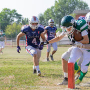 Fotografia sportiva di football americano Rams Milano vs Achei Crotone | Alessandro Tintori