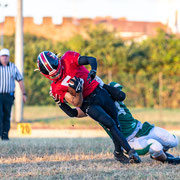 Fotografia sportiva di football americano Cavaliers Castelfranco Veneto vs Rams Milano | Alessandro Tintori