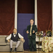Fotografia di scena dello spettacolo teatrale Il pirata da salotto al Teatro Caboto Kolbe a Milano | Alessandro Tintori