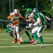 Fotografia sportiva di football americano Rams Milano - Predators Golfo del Tigullio  | Alessandro Tintori