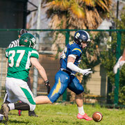 Fotografia sportiva di football americano Rams Milano - Blitz Ciriè | Alessandro Tintori