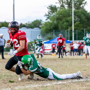 Fotografia sportiva di football americano Cavaliers Castelfranco Veneto vs Rams Milano | Alessandro Tintori