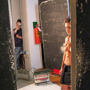 Backstage del portfolio fine art di Alessandro Tintori La strega con Maura