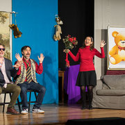 Fotografia di scena spettacolo teatrale Tre cretini... sono meglio di uno al Teatro Caboto Kolbe | Alessandro Tintori