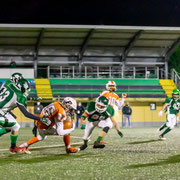 Fotografia sportiva di football americano Predators Golfo del Tigullio vs Rams Milano | Alessandro Tintori