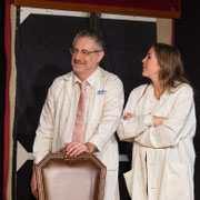 Fotografia di scena dello spettacolo teatrale "Il quarto colloquio" | Alessandro Tintori