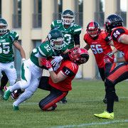 Fotografia sportiva di football americano Wolverines Piacenza vs Rams Milano | Alessandro Tintori