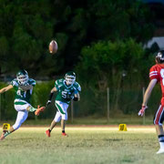 Fotografia sportiva di football americano Cavaliers Castelfranco Veneto vs Rams Milano | Alessandro Tintori