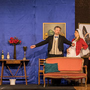 Fotografia di scena dello spettacolo teatrale Cenere e Champagne al Teatro Caboto Kolbe | Alessandro Tintori