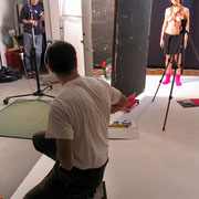 Backstage del portfolio fine art di Alessandro Tintori La strega con Maura