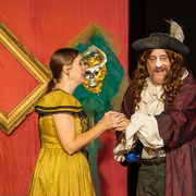 Fotografia di scena di Cyrano de Bergerac in scena al Teatro Caboto Kolbe di Milano