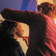 Backstage del portfolio fine art di Alessandro Tintori "La strega" con Bintou