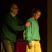 Fotografia di scena dello spettacolo teatrale "Il caso Lancaster" | Alessandro Tintori