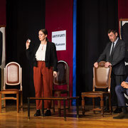 Fotografia di scena dello spettacolo teatrale "Il quarto colloquio" | Alessandro Tintori