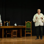 Fotografie di scena "Quel pomeriggio di un giorno a teatro" al Teatro Caboto Kolbe di Milano | Alessandro Tintori