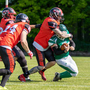 Fotografia sportiva di football americano Wolverines Piacenza vs Rams Milano | Alessandro Tintori