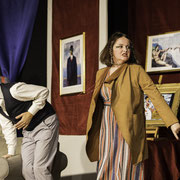 Fotografia di scena dello spettacolo teatrale Il pirata da salotto al Teatro Caboto Kolbe a Milano | Alessandro Tintori