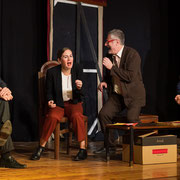 Fotografia di scena dello spettacolo teatrale "Il quarto colloquio" | Alessandro Tintori