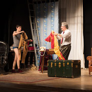 Fotografia di scena dello spettacolo Doppio inganno con delitto al Teatro Caboto Kolbe di Milano | Alessandro Tintori
