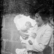 1932. Lina grandmother and Paolo, the day of Paolo's christening.