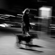 Fotografia in bianco e nero di Ilaria Carluccio e Willy il figo | Alessandro Tintori