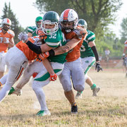 Fotografia sportiva di football americano Rams Milano vs Predators Golfo del Tigullio | Alessandro Tintori