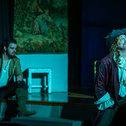 Fotografia di scena di Cyrano de Bergerac in scena al Teatro Caboto Kolbe di Milano