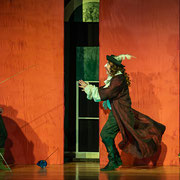 Fotografia di scena di Cyrano de Bergerac in scena al Teatro Caboto Kolbe di Milano