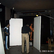 Backstage nudo artistico ritratti di coppia in gravidanza di Alessandro Tintori