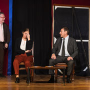 Fotografia di scena dello spettacolo teatrale "Il quarto colloquio" | Alessandro Tintori