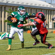 Fotografia sportiva di football americano Wolverines Piacenza vs Rams Milano | Alessandro Tintori