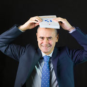 Ritratto promozionale di Filippo Poletti, giornalista e saggista | Alessandro Tintori
