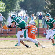 Fotografia sportiva di football americano Rams Milano vs Predators Golfo del Tigullio | Alessandro Tintori