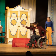 Fotografia di scena dello spettacolo teatrale Gioco mortale al Teatro Caboto Kolbe | Alessandro Tintori