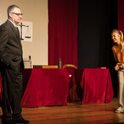 Fotografia di scena dello spettacolo teatrale "Il caso Lancaster" | Alessandro Tintori