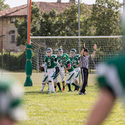 Fotografia sportiva di football americano Rams Milano - Honey Badgers Formigine | Alessandro Tintori