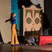 Fotografia di scena dello spettacolo teatrale Gioco mortale al Teatro Caboto Kolbe | Alessandro Tintori