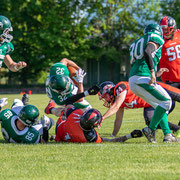 Fotografia sportiva di football americano Wolverines Piacenza vs Rams Milano | Alessandro Tintori