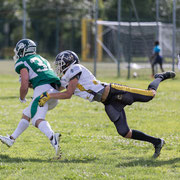 Fotografia sportiva di football americano Rams Milano - Honey Badgers Formigine | Alessandro Tintori
