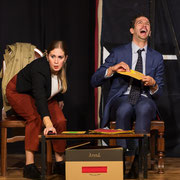 Fotografia di scena dello spettacolo teatrale "Il quarto colloquio" | Alessandro Tintori