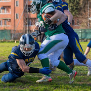 Fotografia sportiva di football americano Rams Milano - Blitz Ciriè | Alessandro Tintori
